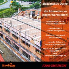 Ziegelmassiv Decke 