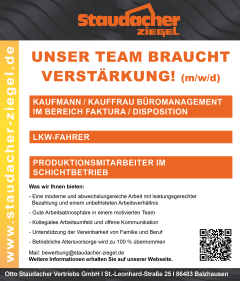 Wir suchen Verstärkung für unser Team!